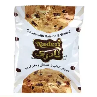کوکی با کشمش و مغز گردو